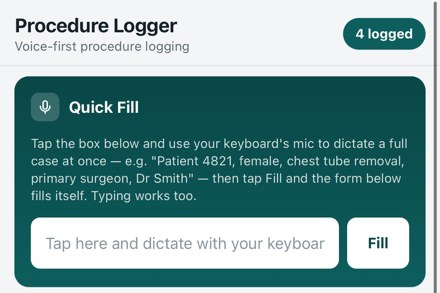 Resident Procedure Logging App